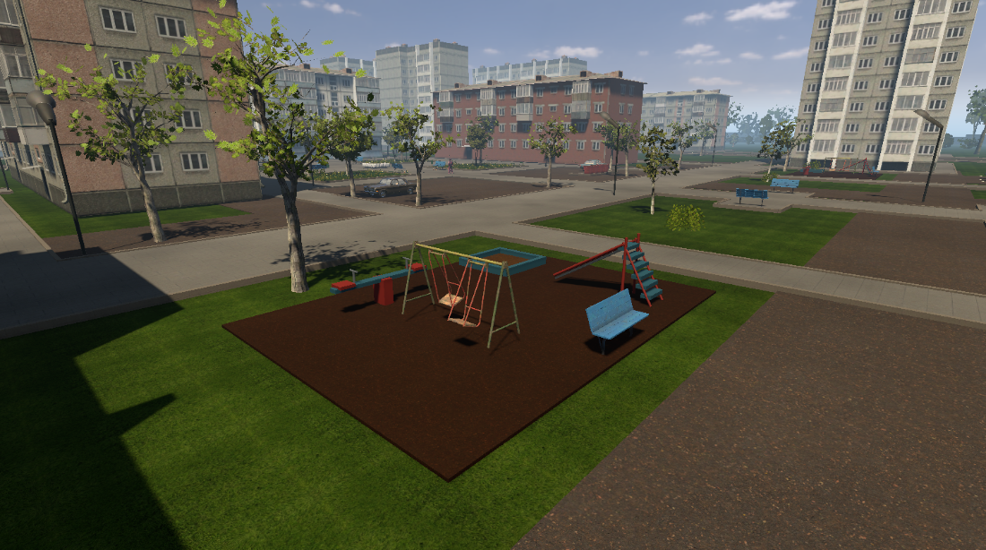 Площадка во дворе Project Yard
